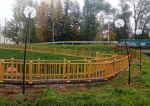 Завершается последний этап работ по благоустройству пруда в с. Лесное