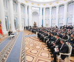 Президент России Владимир Путин встретился с выпускниками федеральной кадровой программы «Время героев»